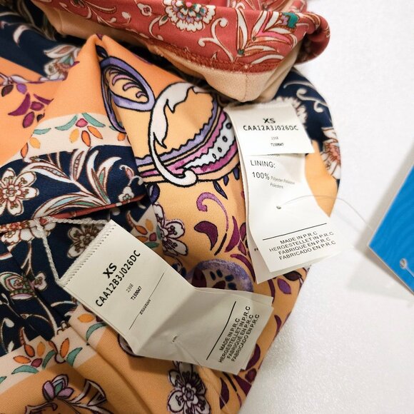 Cupshe Paisley Swirl Lace-Back Bralette & High Waist Bikini Set - Picture 3 of 5